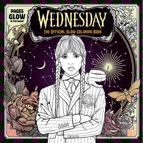 Wednesday Official Glow Coloring Book - Paperback