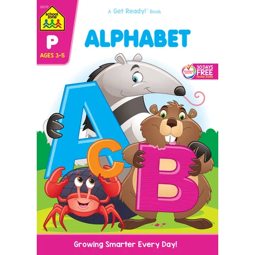 School Zone Alphabet 64-Page Workbook - Paperback