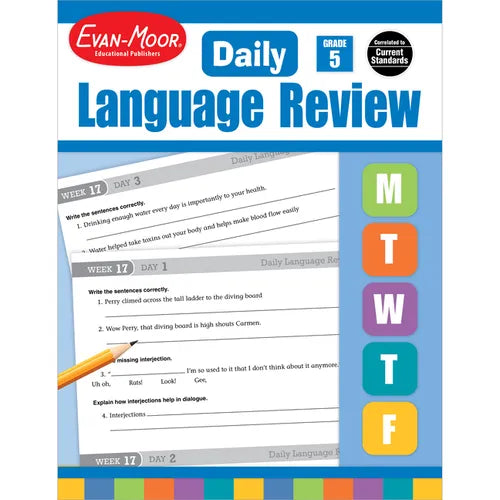 Daily Language Review Grade 5 Te - Paperback