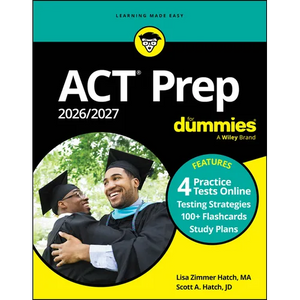 ACT Prep 2026/2027 for Dummies: Book + 4 Practicetests & 100+ Flashcards Online - Paperback