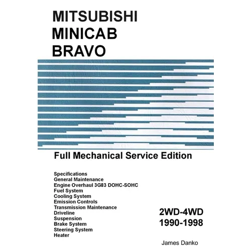 Mitsubishi Minicab-Bravo Full Mechanical Service Manual - Paperback