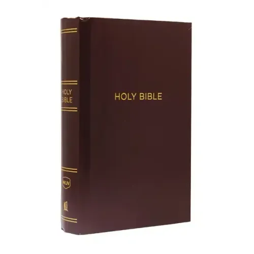 NKJV, Pew Bible, Large Print, Hardcover, Burgundy, Red Letter Edition - Hardcover