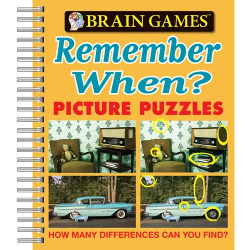 Brain Games - Picture Puzzles: Remember When? - How Many Differences Can You Find? - Spiral