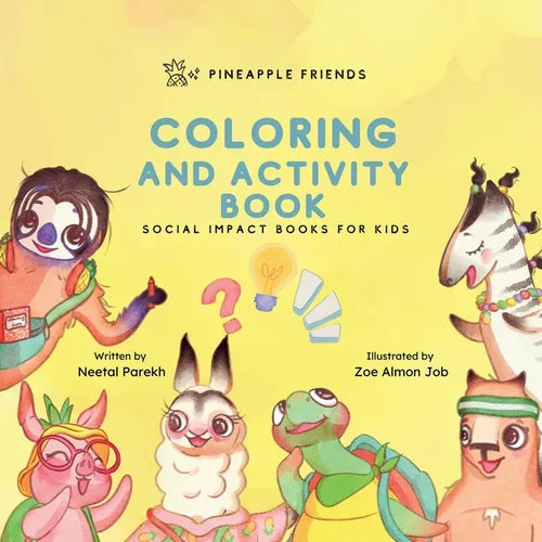 Pineapple Friends Coloring and Activity Book: Series Book 4 - Paperback