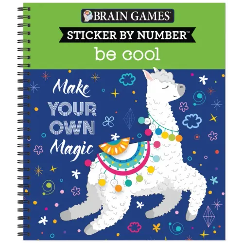 Brain Games - Sticker by Number: Be Cool - Spiral