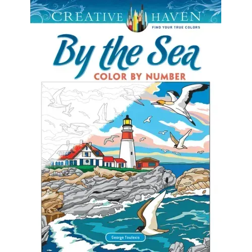 Creative Haven by the Sea Color by Number - Paperback