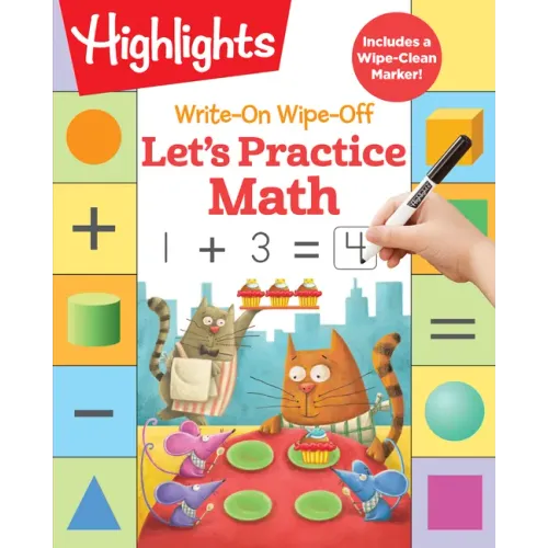 Write-On Wipe-Off Let's Practice Math - Spiral