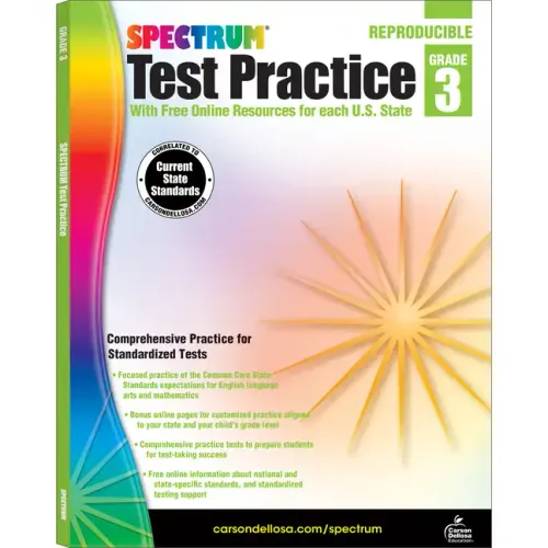 Spectrum Test Practice, Grade 3: Volume 63 - Paperback