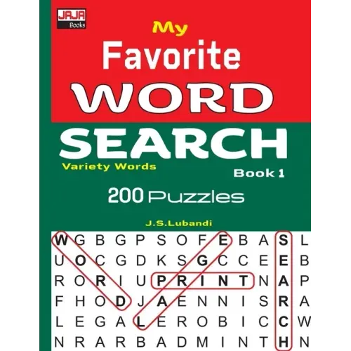 My Favorite WORD SEARCH Book 1 - Paperback