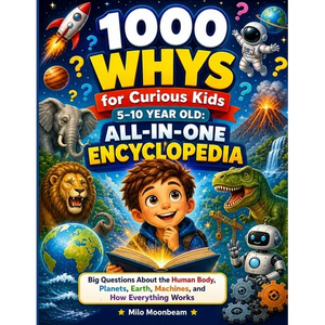 1000 Whys for Curious Kids 5-10 Year Old; All-in-One Encyclopedia: Big Questions About the Human Body, Planets, Earth, Machines, and How Everything Wo - Paperback