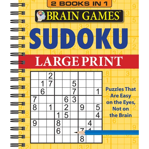 Brain Games - 2 Books in 1 - Sudoku - Spiral