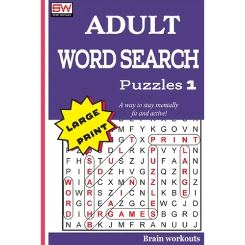 ADULT WORD SEARCH Puzzles 1 - Paperback