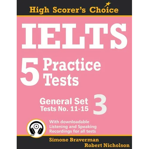 IELTS 5 Practice Tests, General Set 3: Tests No. 11-15 - Paperback