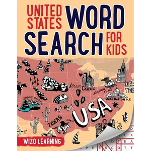 United States Word Search For Kids - Paperback