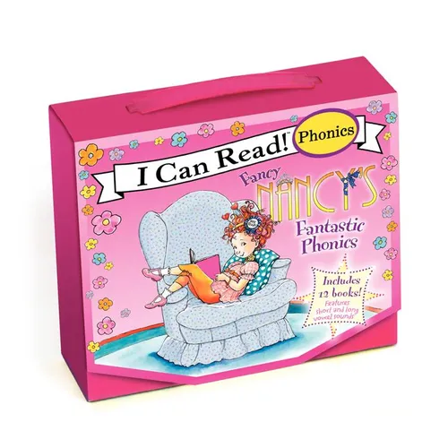 Fancy Nancy's 12-Book Fantastic Phonics Fun!: Includes 12 Mini-Books Featuring Short and Long Vowel Sounds - Paperback