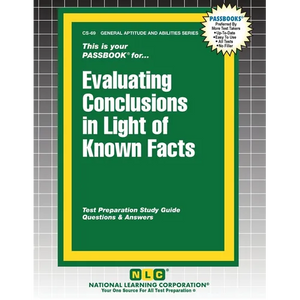 Evaluating Conclusions in Light of Known Facts - Paperback
