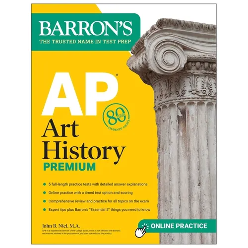 AP Art History Premium, Sixth Edition: Prep Book with 5 Practice Tests + Comprehensive Review + Online Practice - Paperback