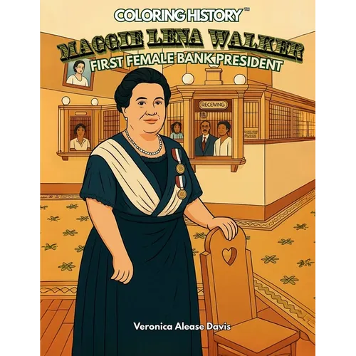 Coloring History: Maggie Lena Walker, The First Female Bank President - Paperback