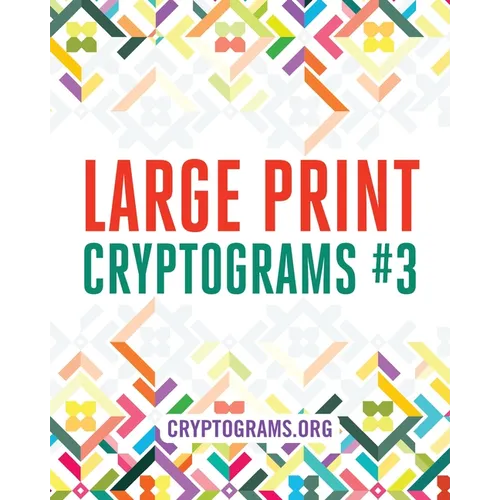 Large Print Cryptograms #3 - Paperback