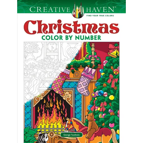Creative Haven Christmas Color by Number - Paperback