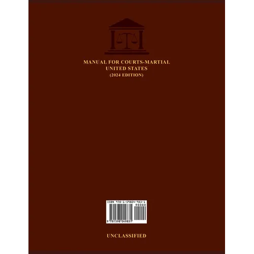 Manual for Courts-Martial United States (2024 Edition) - Paperback