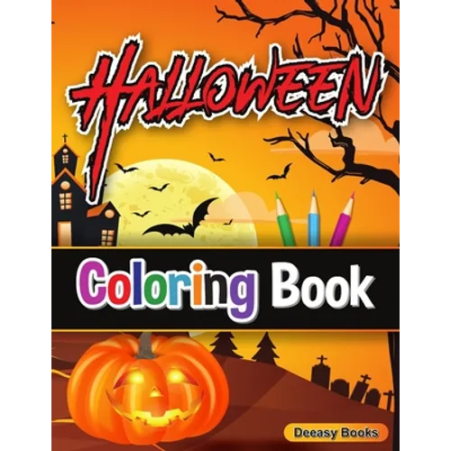 Halloween Coloring Book: Cute Halloween Coloring Book for Kids - Paperback