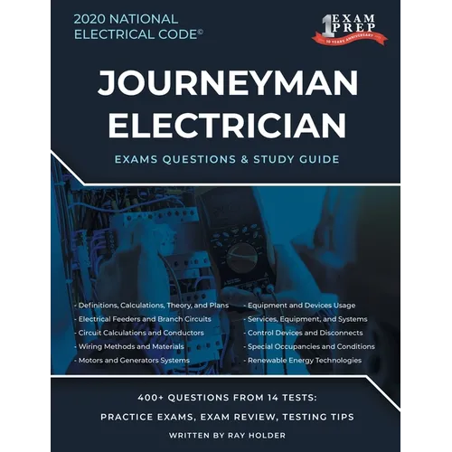 North Carolina 2020 Journeyman Electrician Exam Questions and Study Guide: 400+ Questions for study on the National Electrical Code - Paperback