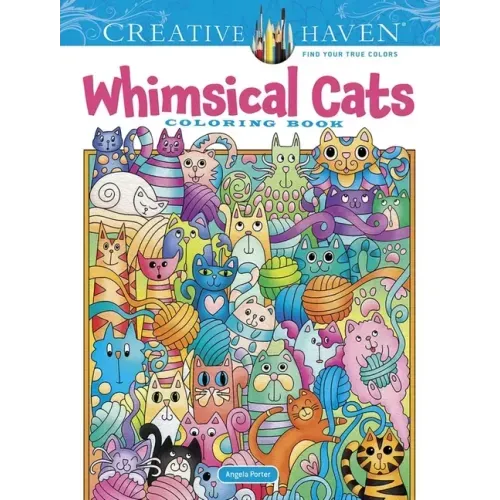 Creative Haven Whimsical Cats Coloring Book - Paperback