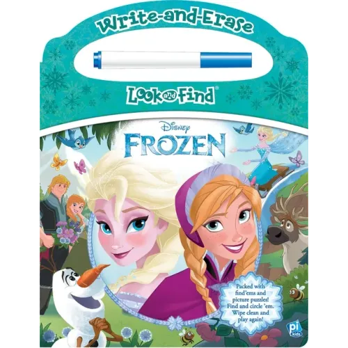 Disney Frozen: Write-And-Erase Look and Find - Board Book