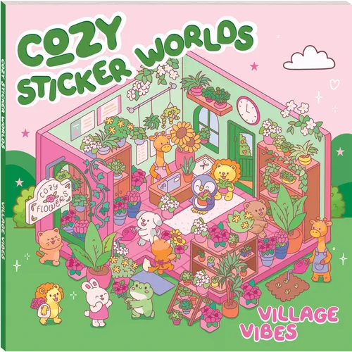 Cozy Sticker Worlds Village Vibes - Paperback