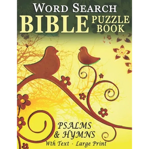 Word Search Bible Puzzle Book- Psalms and Hymns: Puzzles for People with Dementia [With Text] (Large Print) - Paperback