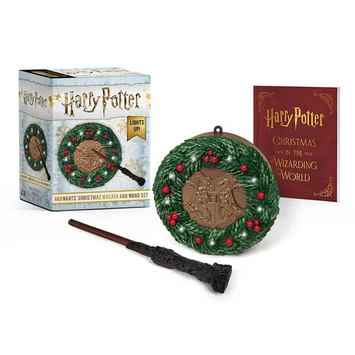 Harry Potter: Hogwarts Christmas Wreath and Wand Set: Lights Up! - Paperback