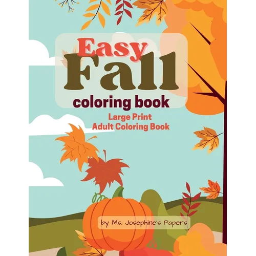 Easy Fall Coloring Book - Paperback