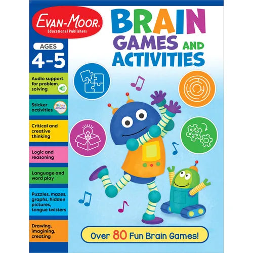 Brain Games and Activities, Ages 4-5 - Paperback