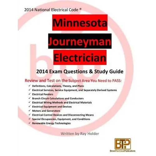 Minnesota 2014 Journeyman Electrician Study Guide - Paperback