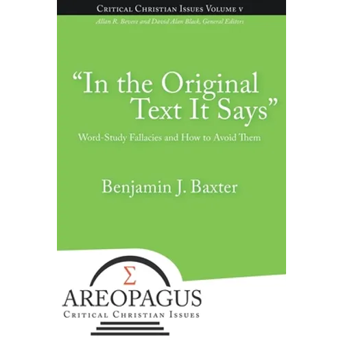 In the Original Text It Says - Paperback