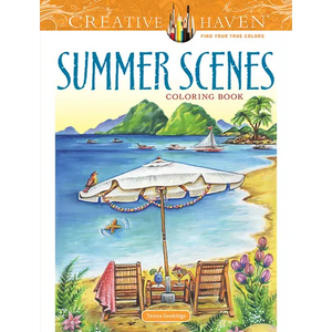 Creative Haven Summer Scenes Coloring Book - Paperback