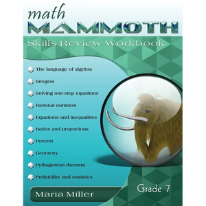 Math Mammoth Grade 7 Skills Review Workbook - Paperback