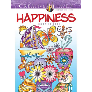 Creative Haven Happiness Coloring Book - Paperback