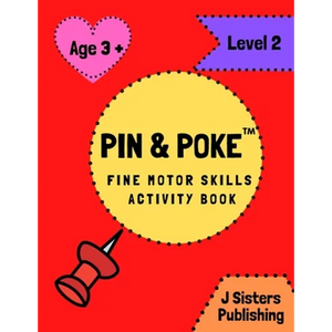 Pin & Poke Fine Motor Skills Activity Book Level 2: For Toddlers and Kids Ages 3+ with Shapes and Complex Designs Popular Activity in Montessori Class - Paperback