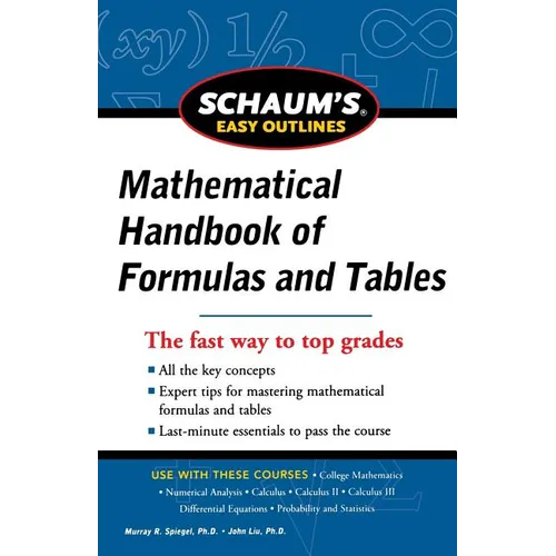 Schaum's Easy Outline of Mathematical Handbook of Formulas and Tables, Revised Edition - Paperback