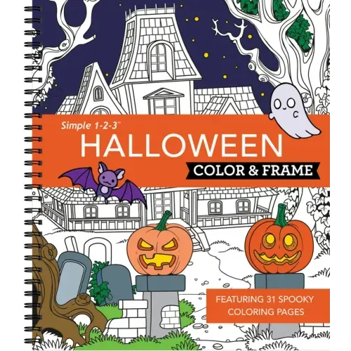 Color & Frame - Halloween (Coloring Book) - Spiral