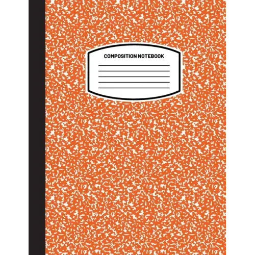 Classic Composition Notebook: (8.5x11) Wide Ruled Lined Paper Notebook Journal (Orange) (Notebook for Kids, Teens, Students, Adults) Back to School - Paperback
