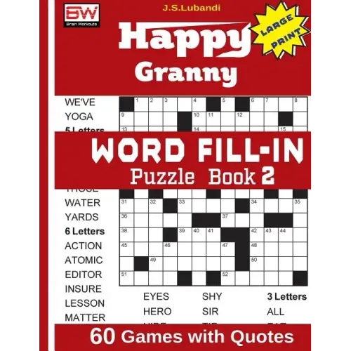 Happy Granny WORD FILL-IN Puzzle Book 2