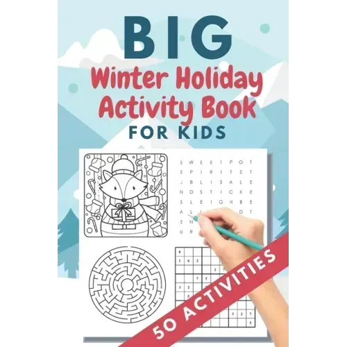 Big Winter Holiday Activity Book for Kids: 50 activities - Christmas gift or present - stocking stuffer for kids - Creative Holiday Coloring, Word Sea