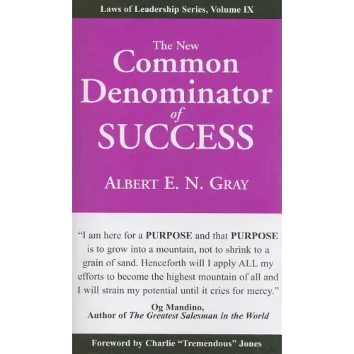 The New Common Denominator of Success - Paperback