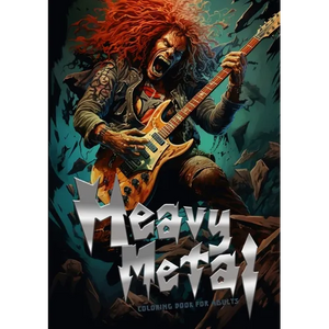 Heavy Metal Coloring Book for Adults: Headbanger Coloring Book Metal Music Coloring Book for Adults Heavy Metal coloring book grayscale A4 64P - Paperback