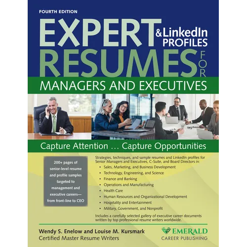 Expert Resumes and Linkedin Profiles for Managers & Executives - Paperback
