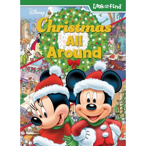 Disney: Christmas All Around Look and Find - Hardcover
