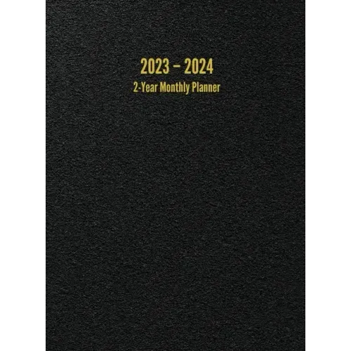 2023 - 2024 2-Year Monthly Planner: 24-Month Calendar (Black) - Large - Hardcover